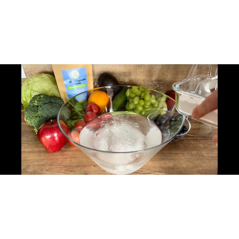 Natree Fruit and Vegetable Wash - Spray or Soak, Makes