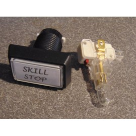 Pusher Skill Stop Button Long Lasting Quarter Pusher Lighted Skill Stop Button. Professional Heavy Duty