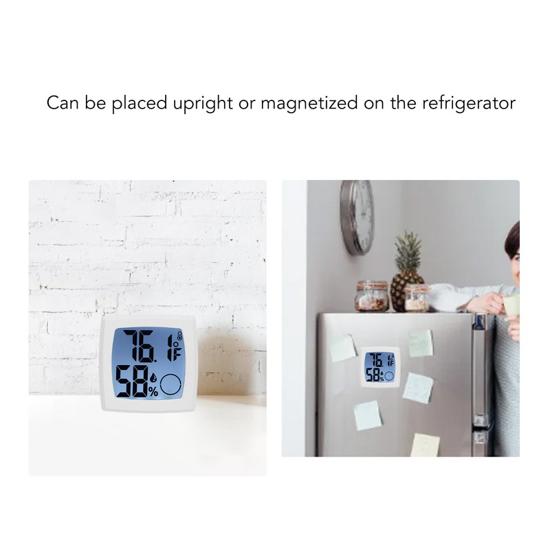 Multifunctional Indoor Thermometer Tabletop Thermo Hygrometer Minimalist Digital Hygrometer