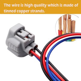 LIZAPUS Front Turn Signal Light Connector Compatible with Honda HR-V 2016-2020 3-Way Pigtail Harness Plug 6188-0099