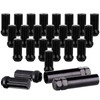 ECCPP Set of 24 Black Spline Chrome Wheel Lug Nuts