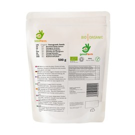 GoodFarm Organic Fenugreek Seeds 500g (Methi seeds) - Premium Quality, Certified Organic | Excellent taste & aroma | Natural digestive aid | Vegan