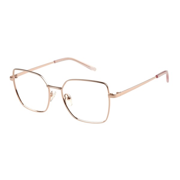 Dakota DKO-AOW 02-272 Women's Square Metal Eyeglass Frame (Includes Glasses