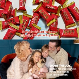 COELO Korean Red Ginseng Yangeng 250g (8.81oz) Natural Hongsam Sweet Bean Jelly Flavor Gummy Bits Chewy Snack Sweet and Tangy Soft Candy Sweets Party Camping Treats Yokan Yangeng Korea Dessert 홍삼양갱