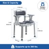 XIAOSHUNER Bathroom Shower Chair for Inside Shower with Arms and