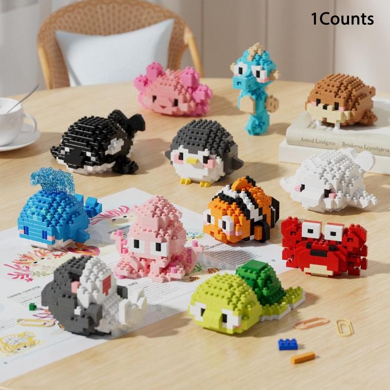 Cute Animal Design Building Blocks, Mini Blocks Building Toy, Creative