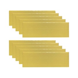 Hoover Hives Yellow Wax-Coated Medium Foundations – Bee-Friendly Comb Building for Langstroth Hives (40)