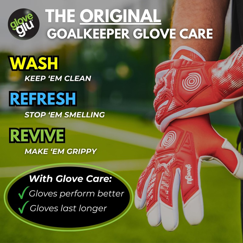 gloveglu 120ml Original Goalkeeper Glove Grip Spray for New/Match Goalkeeper