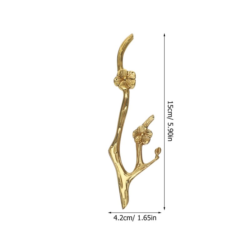 Uonlytech Gold Twig Pulls Brass Cabinet Pull Handle Flower Branch