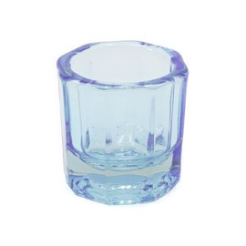 Godetes 5U azul - Godetes de Cristal para Uñas Acrílicas – Cuencos para Nail Art, Mezcla de Esmaltes, Geles, Pigmentos y Monómero, Herramienta Profesi