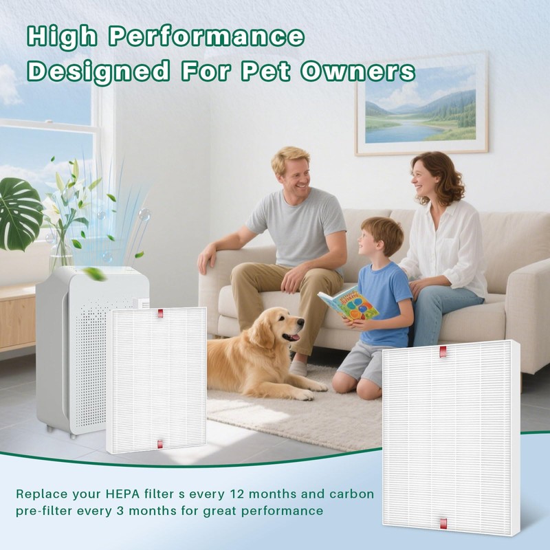 Fanulter 10 Pack C545 Replacement HEPA Filter Compatible with Winix
