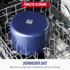 Blue Diamond 8QT Nonstick Stockpot with Glass Lid, PFAS-Free Ceramic,
