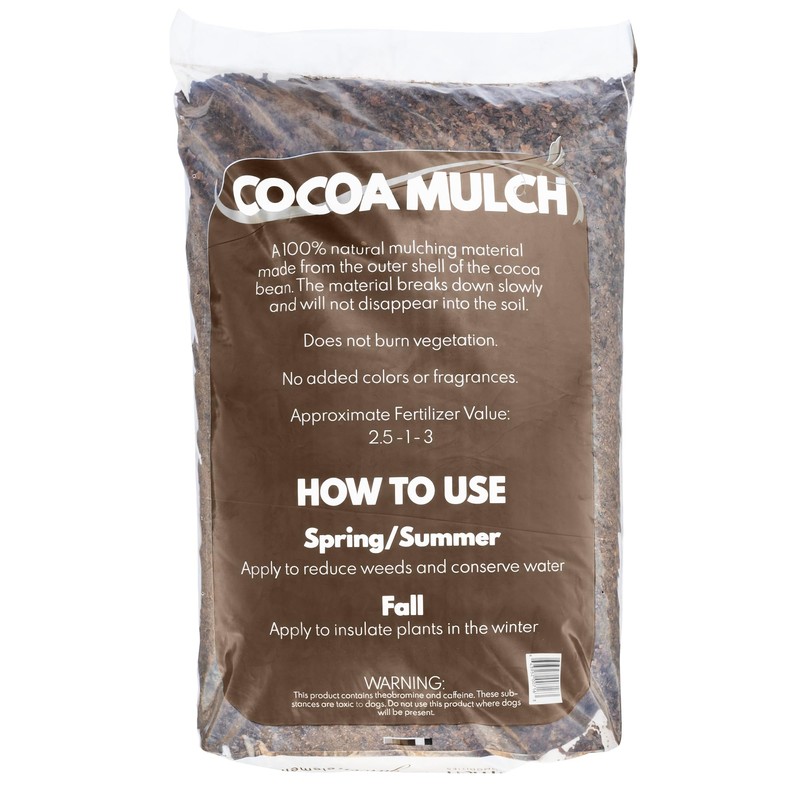 Garden Elements 100% Natural Cocoa Bean Shell Mulch for Gardens,