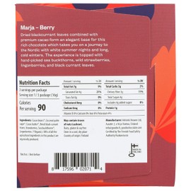 Goodio Chocolate Bar, Berry Nordic 71%, Vegan, Gluten- free, 1.7 Ounce