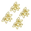 100pcs Shaped Paper Clips Flower Shape Metal Portable Office Clips