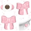 Wonderjune 2 Pack Toilet Bolt Caps Decorative Coquette Bow Bolt