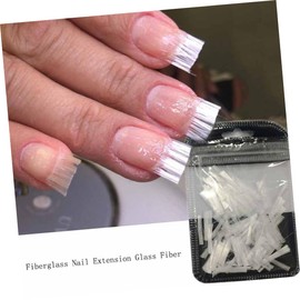 OHPHCALL Lady Manicure Fiber 6.5cm Nail Extension Fiber Set Nail Builder Gel for Women