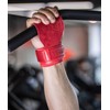 Monkey Power Straps con Callera de Piel Rojos, Gym Crossfit