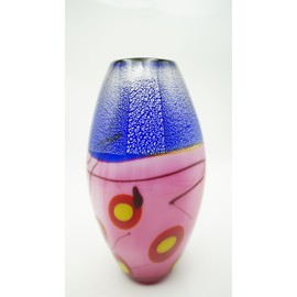 Vase Murano-Stil Rosita Höhe ca. 33,5cm Handarbeit