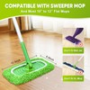 Reusable Mop Pads Fit Swiffer Sweeper, 4-Pack Microfiber Mop Replacement