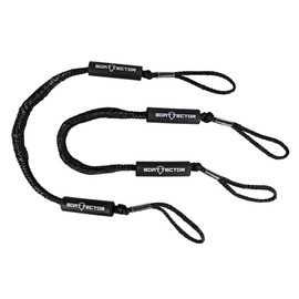 Extreme Max 3006.2352 BoatTector Bungee Dock Line - 4', Black (Value 2-Pack)