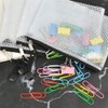 TIMESETL 10 Pcs Zipper File Bags A6 Mesh Pouch Clear
