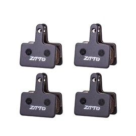 ZTTO Bike Brake Pads, 4 Pairs Full Metal Bike Pads for Mountain Bike Disc Brakes, Compatible with MT200 M8100 Flat Mount R8070 R7070 R8020 G03TI G04TI (S01B)