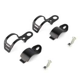 Base Para Exploradoras Moto Adaptadores,Soporte de montaje de señal de,motocicleta de metal de 1 par Soporte de montaje de señal de 30 43 mm Abrazaderas de reubicación de horquilla Negro