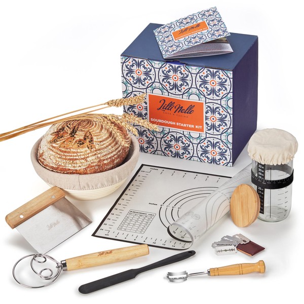 Sourdough Starter Kit all-in-one 18PCS, Premium Sourdough Bread Baking Supplies,