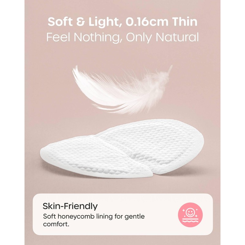 Nuliie Super Absorbent & Featherlight Disposable Nursing Pads 100 Count,