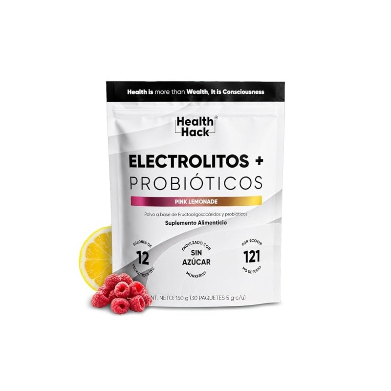 Electrolitos + Probióticos Magnesio y Potasio 30 Sobres Sin Azúcar