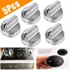 WB03X24818 5 Pcs WB03X2481 Stainless Steel Look Control Knobs for