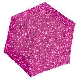 Doppler Zero Magic Mini Women's Pocket Umbrella with Automatic Open/Close Minimally Fancy Pink, Fancy Pink, Compact