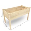 BIRASIL Outdoor Raised Garden Bed, Wood Planter Box for Vegetable