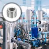 sourcing map 4Pcs Male Thread Socket Pipe Plugs, M12-1.5x10mm Stainless