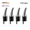 Westmark 4 Spirit/Oil Pourers for Bottles, Extra Short, with Trachea,