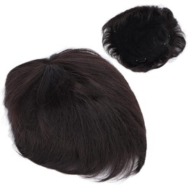 Tupé Barato para Postizos para Hombres, tupé de Fibra de Alta Temperatura, Ideal para Halloween, Cosplay y Uso