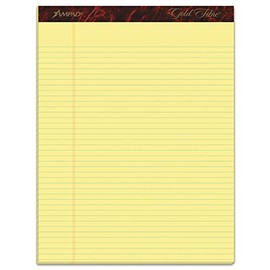 Esselte ESS20022 Ampad Gold Fibre Pads, 8 1/2 x 11 3/4, Canary, 50 Sheets (Pack of 12)