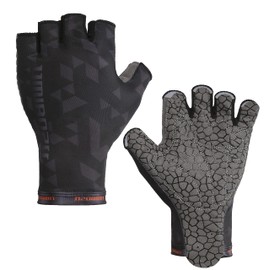 Umibozu Fishing Gloves, Summer, Cool, High Grip, Quick Drying, (L, Umibozu Black)