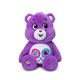 Care Bears 14" Share Bear Plushie - Medium Size - Purple Plush for Ages 4+ – Perfect Stuffed Animal Holiday, Birthday Gift, Super Soft and Cuddly – Good For Girls and Boys, Employees, Collectors