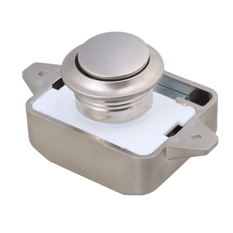 BQLZR 26mm Opening Hole Pearl Nickel Keyless Push Button Cabinet
