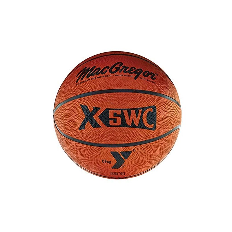 MacGregor Interm. Rubber Basketball W/YMCA Logo