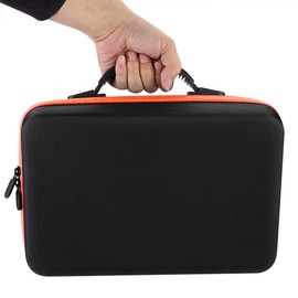 Essential Oils Hard Shell Case for 60 Bottles 5ml 15ml Portable Shockproof Flexible, red