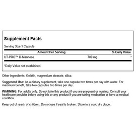 Swanson Swanson D-Mannose 700 Milligrams 60 Capsules