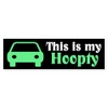 CafePress Hoopty Sticker (Bumper) 10"x3" Rectangle Vinyl Bumper Sticker Car