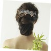 Garneck Pack of 4 Gold Wedding Hair Accessories with Green