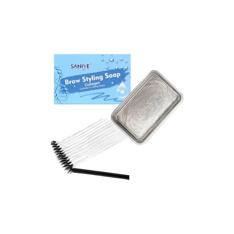 2 Piezas Cera Para Cejas Jabón Fijador Traslucido