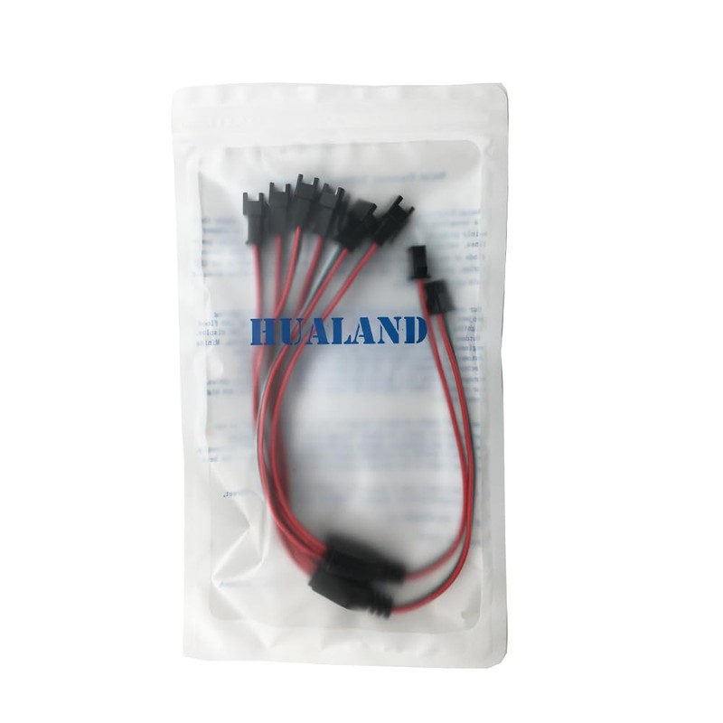 HUALAND 2pcs 30cm 3pin SM Splitter JST Connector 1 Female