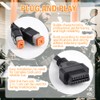 Clmlifebare 2-in-1 OBD2 Adapter Cable for 4pin+6pin Motorcycle Diagnostic Tool