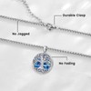 LOOVE Tree of Life Locket Necklace for Women Sterling Silver